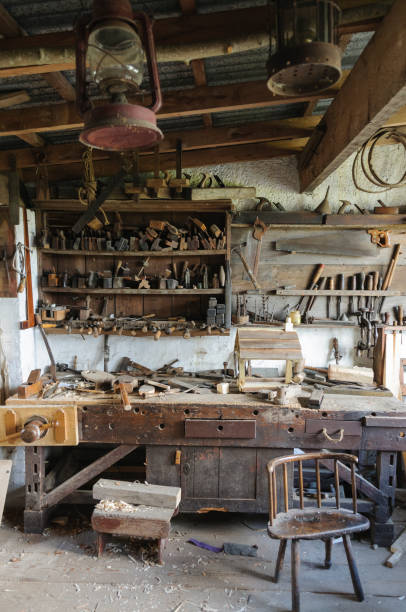 istock Inside of an old carpenter's workshop 1772259878