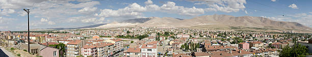 Nigde city panorama Panorama of Nigde taken from the Castle of Nigde. niğde city stock pictures, royalty-free photos & images