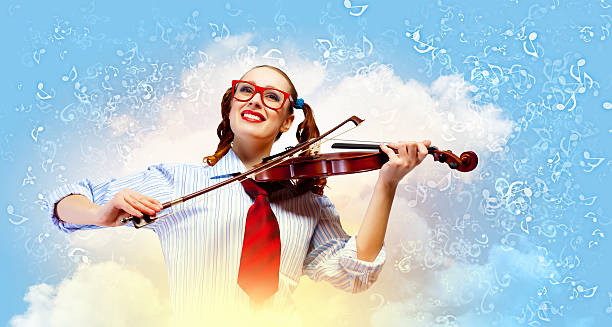 istock Young woman violinist 177226532
