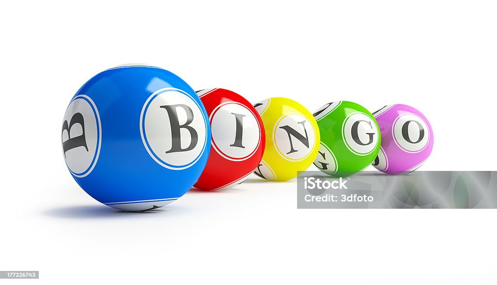 bingo balls bingo balls a white background Circle Stock Photo