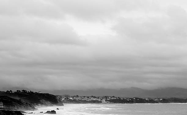 istock Sea, waves, rocky coast on a stormy day 177227273