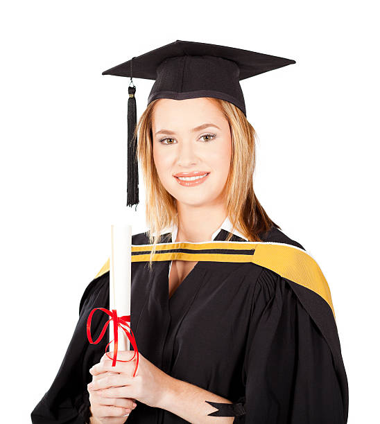 istock beautiful female university graduate portrait 177227613