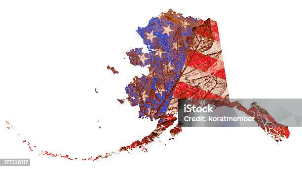 Photo libre de droit de Carte Motif De Drapeau De Létat De Lalaska banque d'images et plus d'images libres de droit de Affaires - Affaires, Alaska - État américain, Art