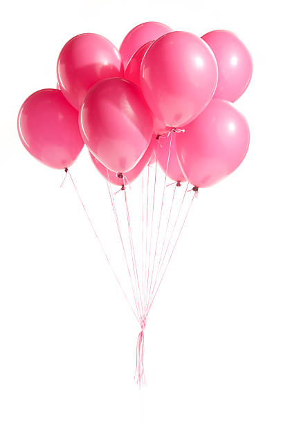 istock A bundle of pink balloons tied together 177228294