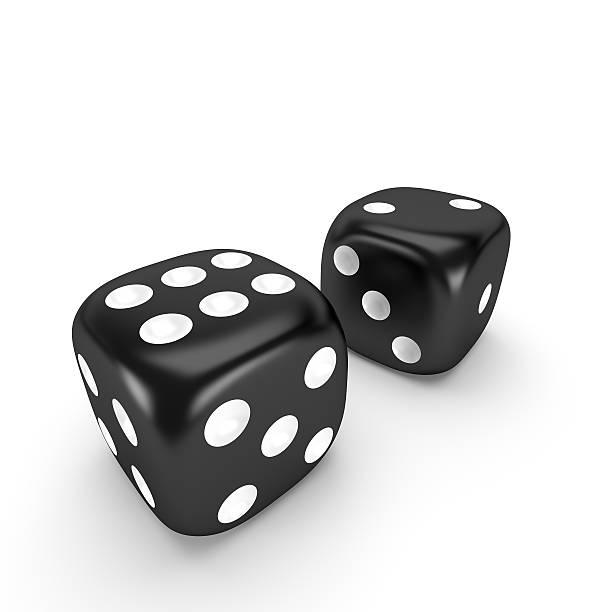 Two dice stock photo