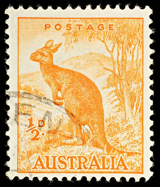 Photo of Australia Kangaroo Postage Stamp