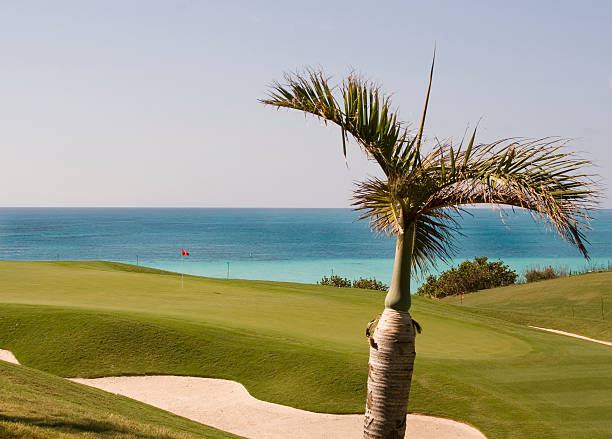 Golf Course in Bermuda Port Royal Golf Course in bermuda bermuda stock pictures, royalty-free photos & images