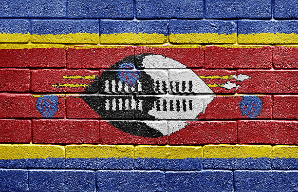 istock Flag of Swaziland on brick wall 177231352