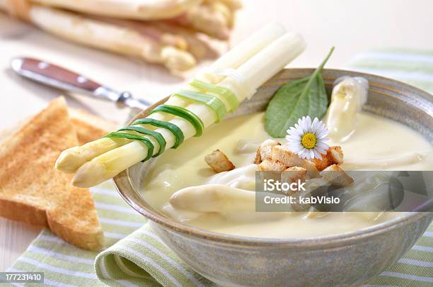 Cream Of Asparagus Soup Stock Photo - Download Image Now - Asparagus, Soup, Cream - Dairy Product