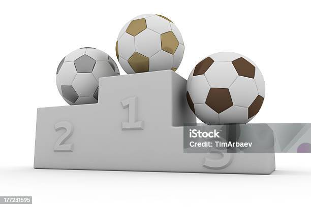 Football Zwycięzców - zdjęcia stockowe i więcej obrazów Aranżować - Aranżować, Bez ludzi, Biały