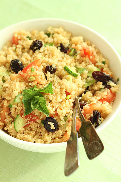 istock Bowl of quinoa tabbouleh salad with fresh mint 177231733
