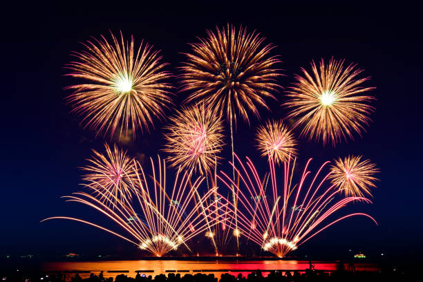 istock Colorful fireworks celebration and the twilight sky. 1772321141