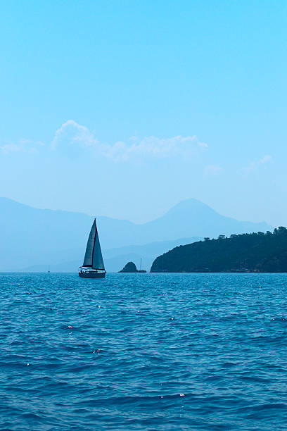 istock luxury boat traveling on sea 177232150