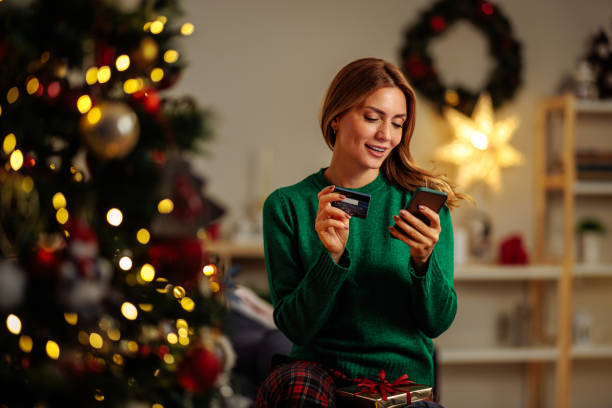 istock Woman online buying a christmas present 1772330528