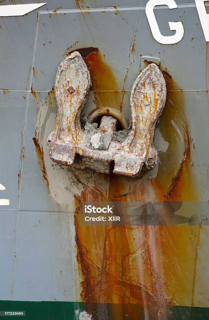 Rusty de anclaje - Foto de stock de Ancla - Parte del barco libre de derechos