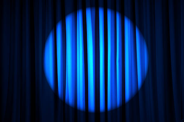 istock Brightly lit curtains in theatre concept 177233979