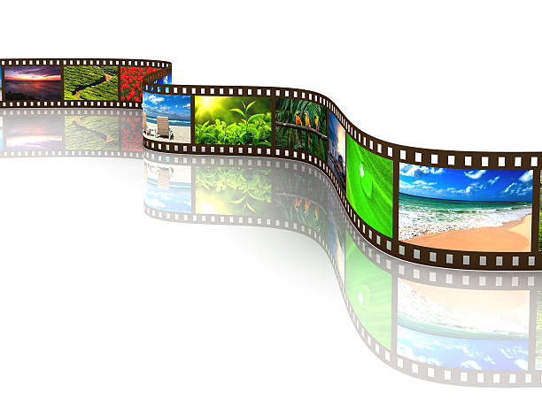 istock Photo film of various scenery with reflection on white 177234102