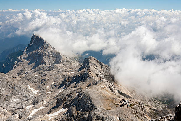 istock Photo from top perspective, Mountain hut Kredarica 177234659