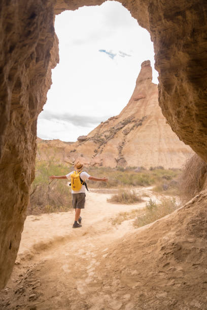 istock Free man walking along a desert alone 1772354023