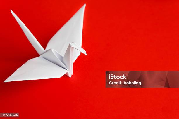 White Paper Bird Stock Photo - Download Image Now - Paper Crane, White Color, Animal