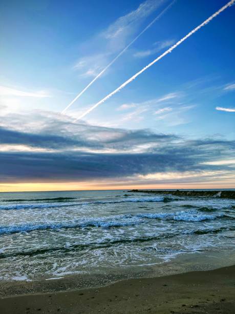 istock wonderful sunrise on a beach in Valencia 1772356772