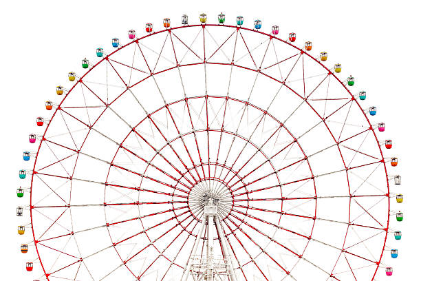 Ferris wheel isolated stock photo