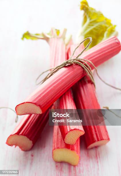 Fresh Rhubarb Stock Photo - Download Image Now - Rhubarb, Close-up, Food