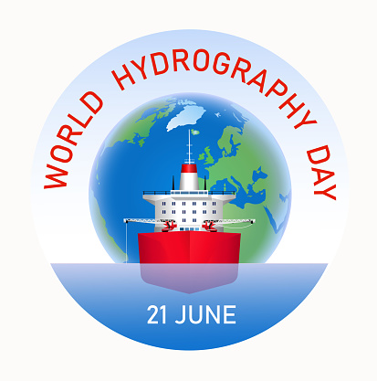 Illustration 21 June World Hydrography Day poster