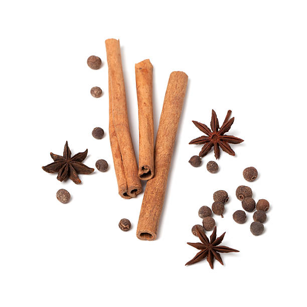 istock Black peppercorns, anise stars and cinnamon sticks 177236124