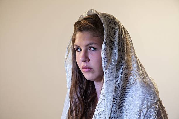 istock Beautiful Teen Age Model Under A Shawl 177236214
