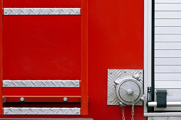 Back end of a fire truck