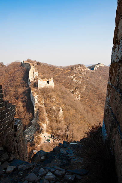 jiankou gran muralla de pekín, china - jiankou fotografías e imágenes de stock