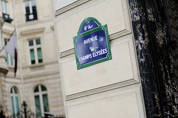 istock Champs Elysees Street Sign 177237201