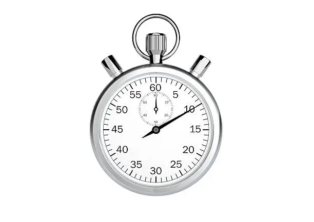 Stopwatch only on white background