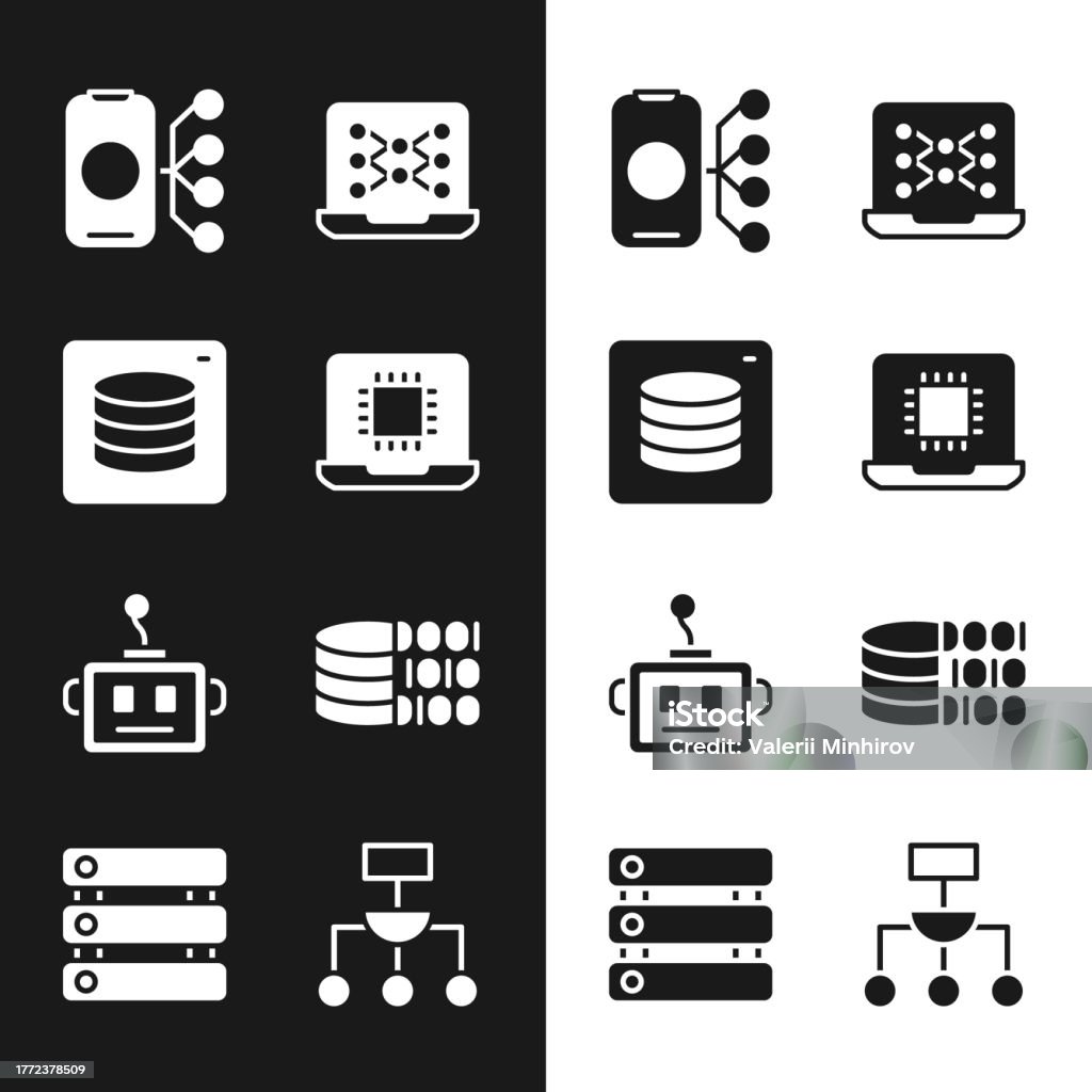 Set Processor Cpu Server Data Neural Network Artificial Intelligence ...