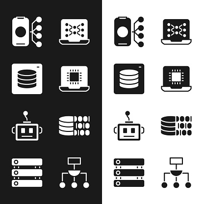 Set Processor Cpu Server Data Neural Network Artificial Intelligence ...