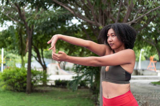 istock Latin woman Stretching After Training 1772380975