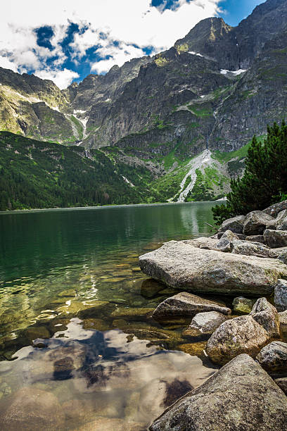 istock Beautiful lake with clear water in the mountains 177238209