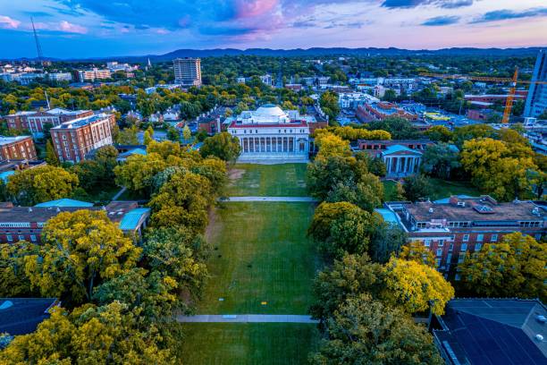 istock the university campus and its surrounding surroundings from above at sunset 1772382128