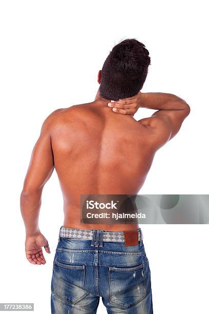 背中と首の筋肉の痛み - 1人のストックフォトや画像を多数ご用意 - 1人, ウエスト, カットアウト