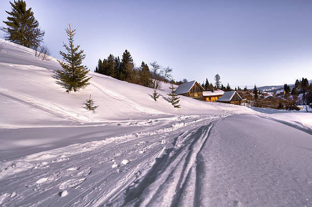 istock Ski track on a skiing resort 177238600