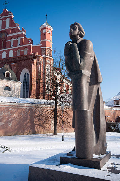 istock Statue of Adam Mickiewicz, Vilnius, Lithuania 177238971