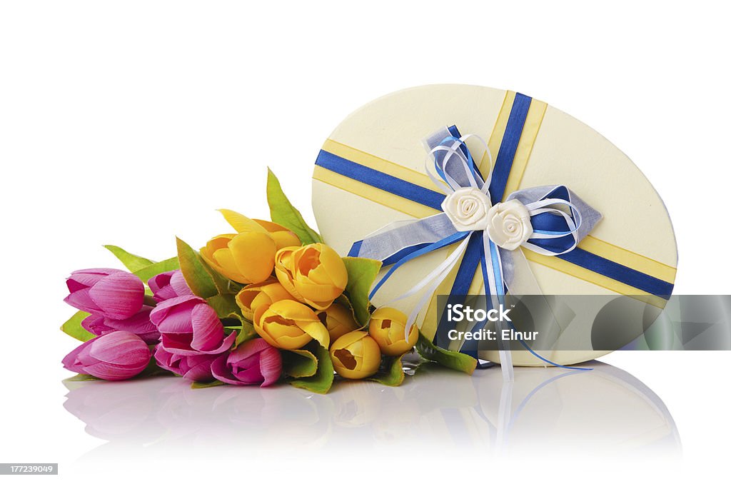 Celebração conceito com flores - Foto de stock de Aniversário royalty-free