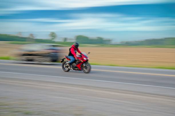 Blurred Motion of a Motorcycle on the Open Road