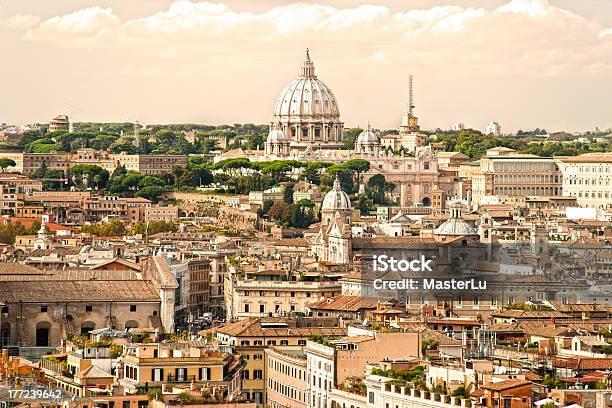 Rome Skyline At Sunset From Vittoriano Italy Stock Photo - Download Image Now - Sistine Chapel, Rome - Italy, Michelangelo - Artist