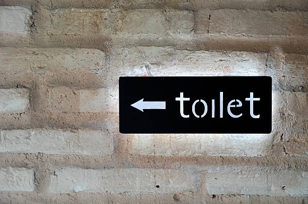 istock Fluorescent toilet sign 177239881