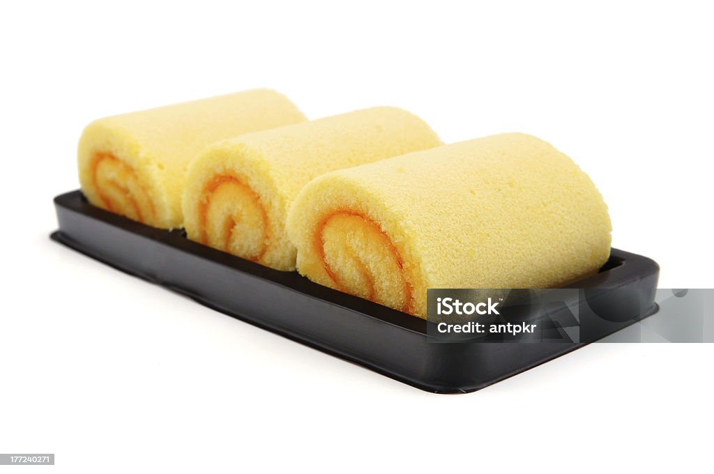 swiss roll Baked Stock Photo