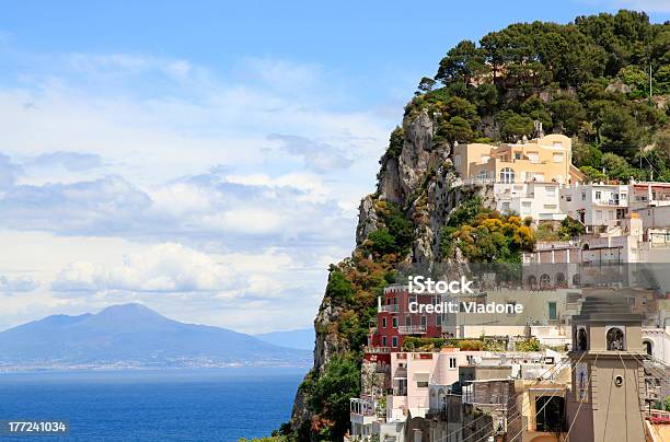 Capri Island Italy Stock Photo - Download Image Now - Capri, Architecture, Bay of Water