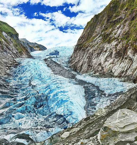 Franz Josef glacier stock photo
