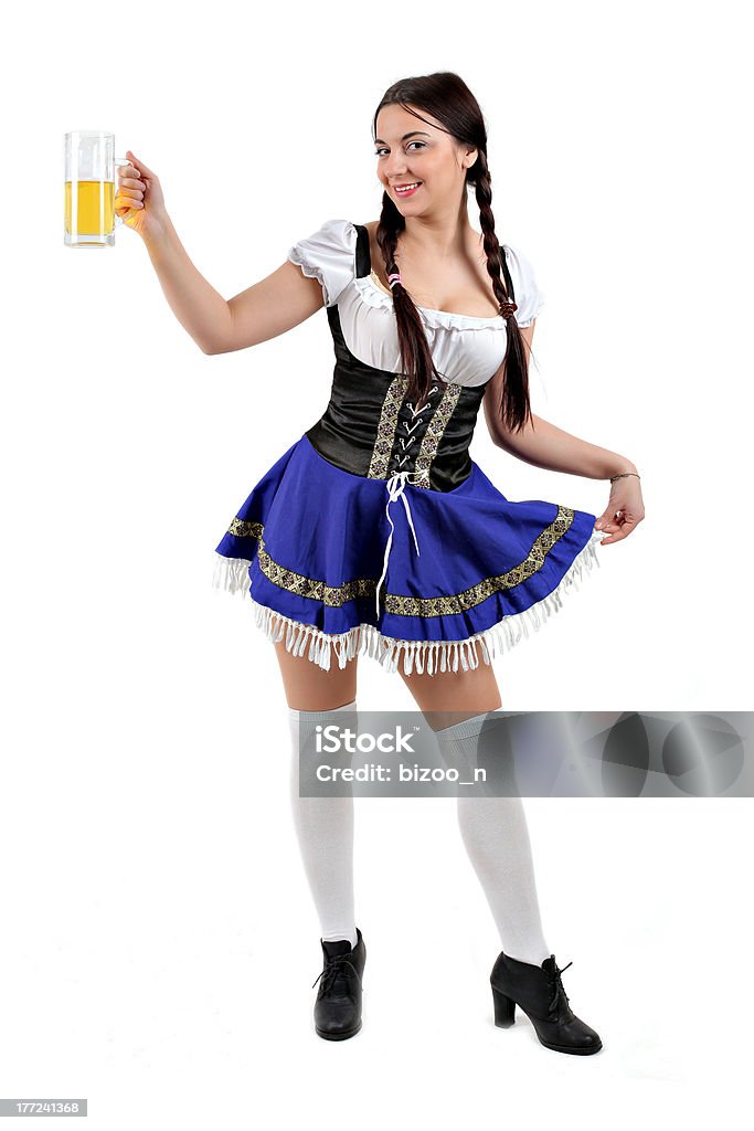 Баварский пивной девочка - Стоковые фото Алкоголь - напиток роялти-фри